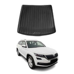 Kofferraumwanne Laderaumwanne für Skoda Kodiaq I 2016-2024 Gummi TPE Schwarz