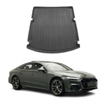 Kofferraumwanne Laderaumwanne für Audi A7 C8 Sportback 2018-2026 TPE Schwarz