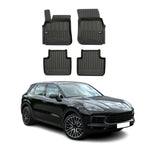 OMAC Gummi Fußmatten für Porsche Cayenne 9YA 2017-2024 Premium Gummi Schwarz 4x