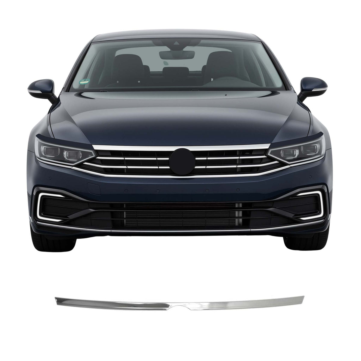 Scheinwerfer Leisten Motorhaubenleiste für VW Passat B8 Highline 2015-2021 Chrom
