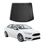 Kofferraumwanne Laderaumwanne für Ford Focus 2011-2018 Stufenheck Gummi TPE