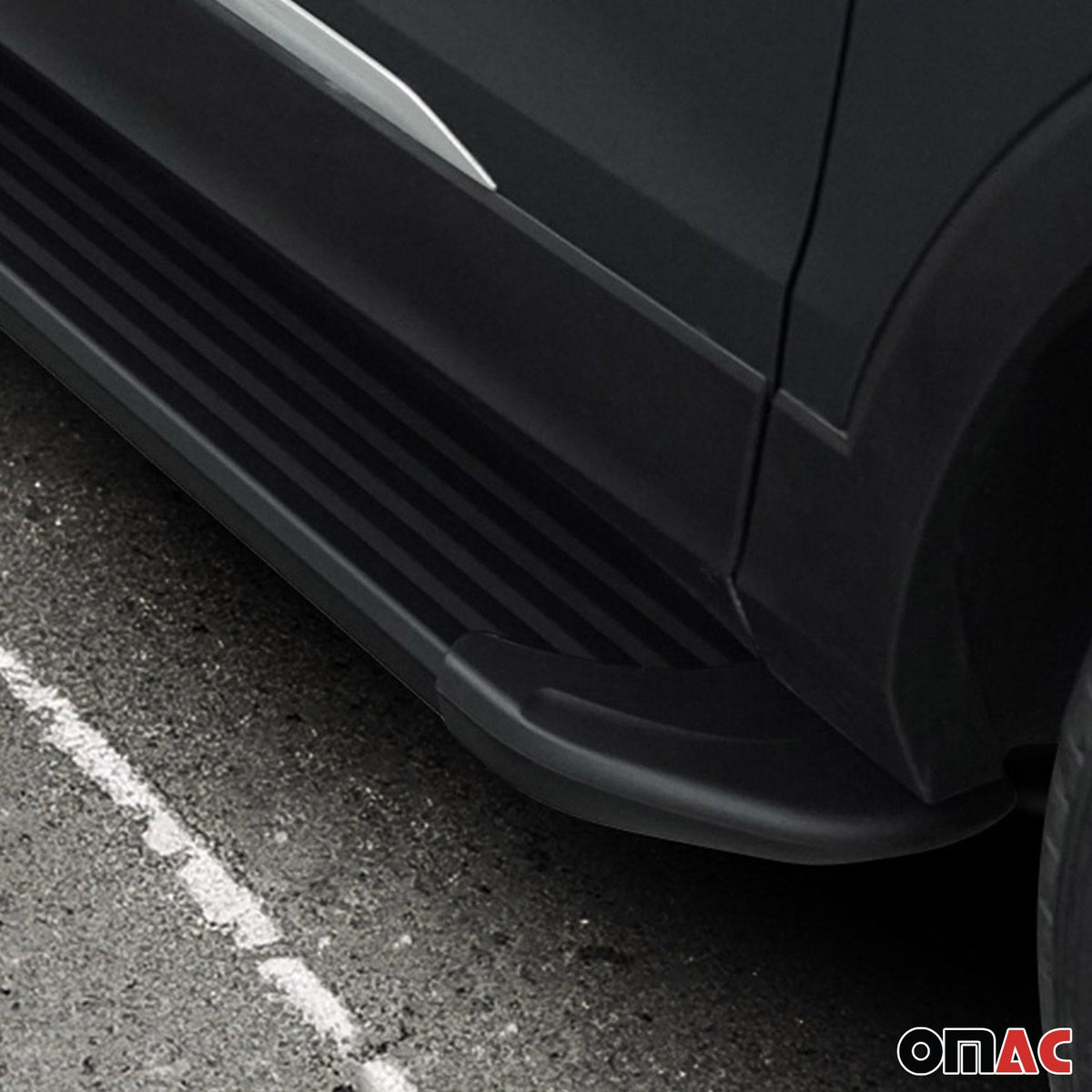 Trittbretter Seitenschweller für Renault Captur 2019-2026 Aluminium Schwarz 2x