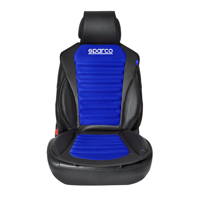 SPARCO Sitzkissen Sitzauflage Sitzschoner Universal Auto Sitzschutz Schwarz Blau
