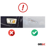 Blinkerrahmen Signalblende Seitenblinker für Opel Astra J 2010-2015 Chrom Dunkel