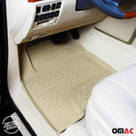 OMAC Gummimatten Fußmatten für VW Touran 2003-2015 5Sitze TPE Automatten Beige