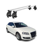 Menabo Dachträger Grundtäger für Audi A3 8P 3tür 2003-2012 50kg Stahl Silber 2x