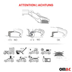 Dachträger Grundtäger für Kia Sorento 2014-2020 100kg Aluminium Silber 2 tlg ABE