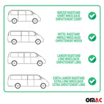 Gardinen Vorhänge für Mercedes Sprinter W906 2006-2018 Langer Doppelhecktür 14x