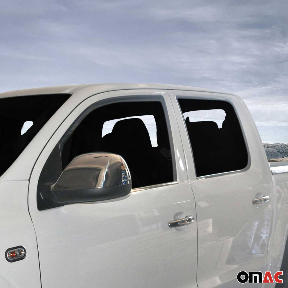 Fensterleisten Zierleisten für VW Amarok 2010-2021 Edelstahl Chrom 4tlg