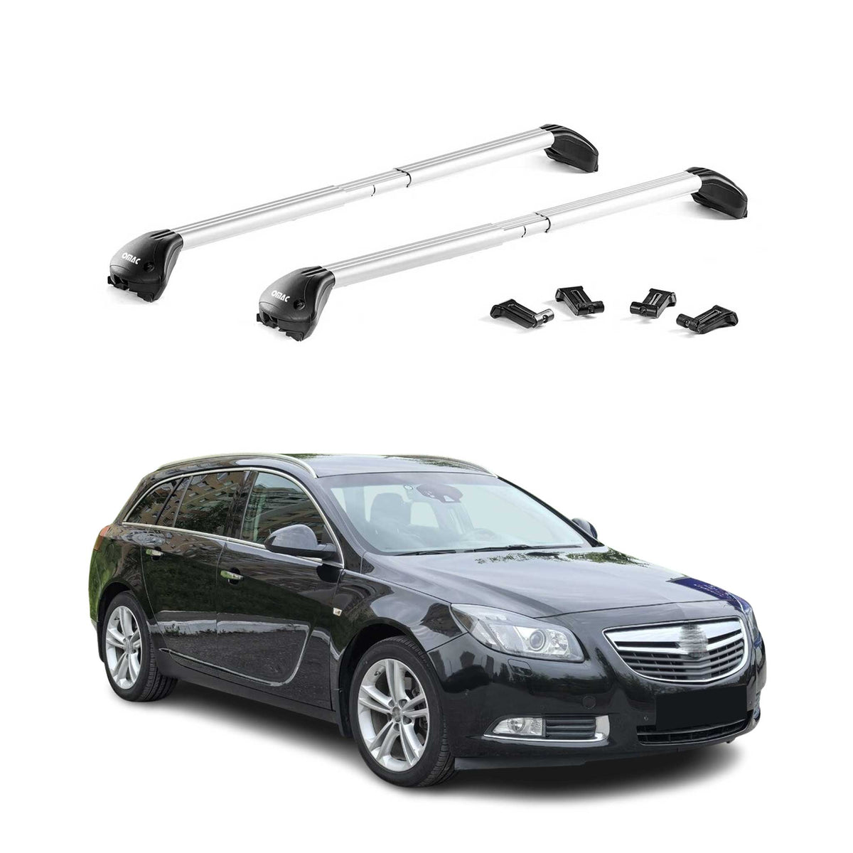 Dachträger Grundtäger für Opel Insignia A B Kombi 2008-2022 100kg Alu Silber ABE