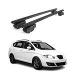 Dachträger Gepäckträger für Seat Altea XL 2006-2015 ABE Aluminium Schwarz 2x