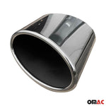 Auspuffblende Endrohr für VW Golf 2012-2019 Edelstahl Chrom 2x