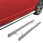 Edelstahl Trittbretter Schwellerrohre für Jeep Compass 2011-2016 Silber 2tlg