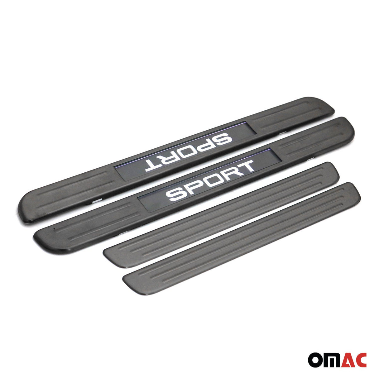 Einstiegsleisten für Dacia Logan MCV/Stepway 2006-2020 Chrom Gebürstet Dunkel 4x