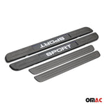 Einstiegsleisten für Dacia Logan MCV/Stepway 2006-2020 Chrom Gebürstet Dunkel 4x
