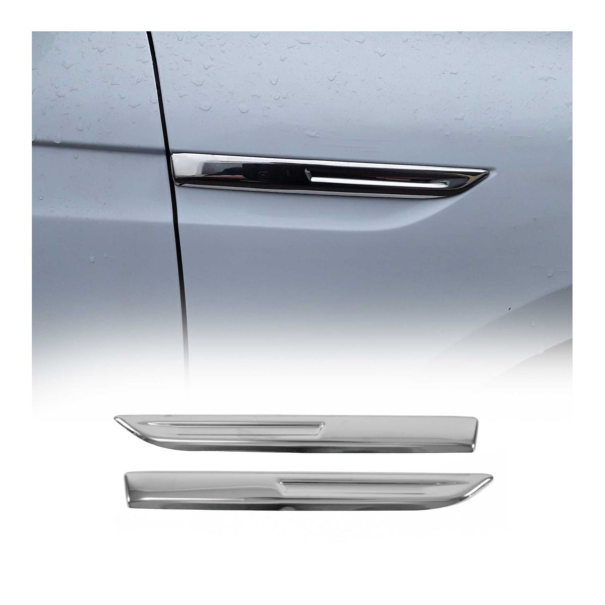 Seitentürleiste Türleisten Türschutzleiste für Renault Megane 2015-2020 Chrom 2x