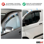 4x Windabweiser Regenabweiser für Hyundai Tucson III 2015-2020 Acryl Dunkel