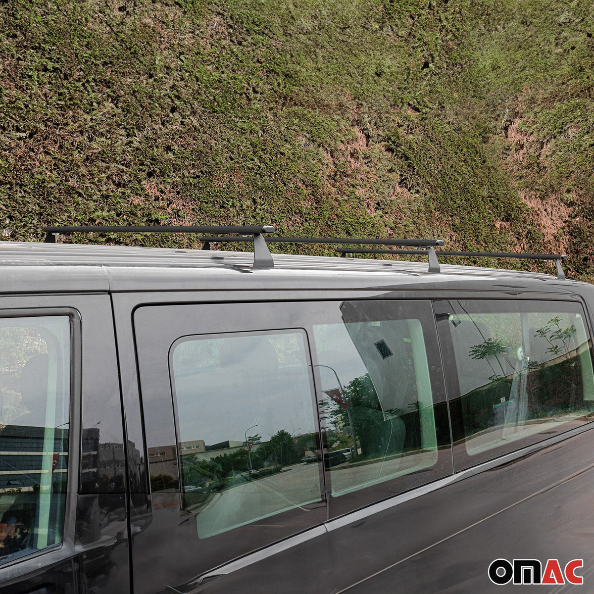Dachträger Grundtäger für Nissan NV200 2009-2020 75kg Stahl Schwarz 3 tlg
