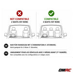 OMAC Gummimatten Fußmatten für Ford Transit 2014-2024 TPE Automatten Schwarz 2x