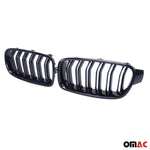 Nieren Grill Kühlergrill für BMW 4er F32 F33 F36 2013-2017 M-Tech Schwarz Glanz