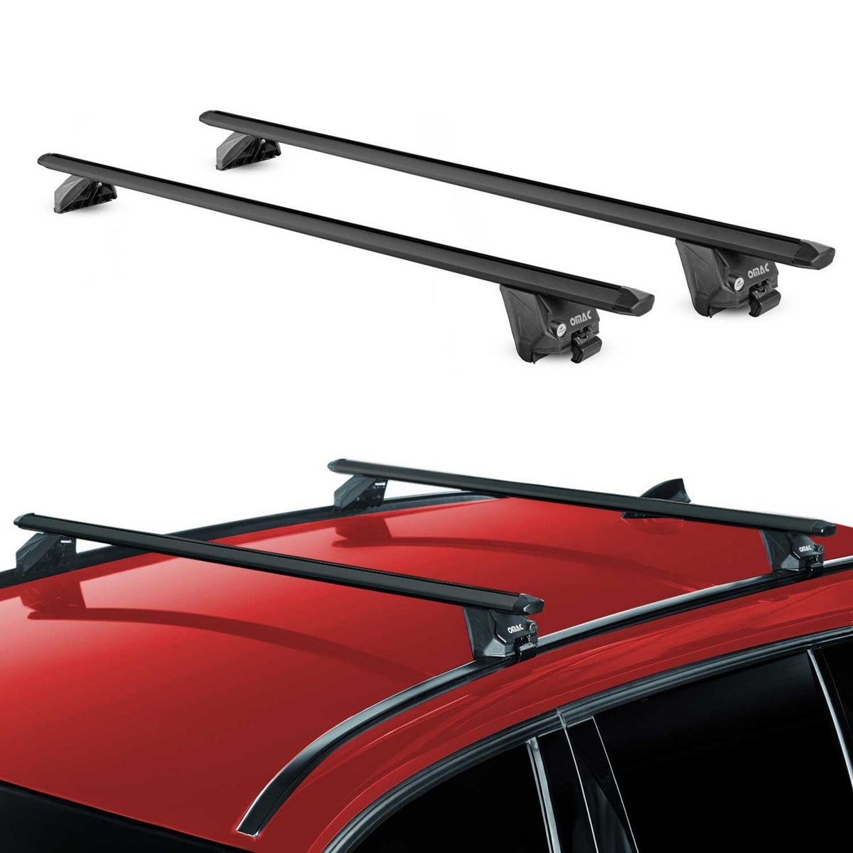 Dachträger für Renault Grand Scenic mk4 2016-2022 100kg Alu Schwarz 2x ABE