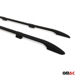 Dachreling Dachgepäckträger für VW Caddy Maxi 2015-2020 L2 Langer RS Alu Schwarz