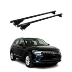 Menabo Dachträger Grundtäger für VW Tiguan mk2 2016-2020 Pre-FL 75kg Alu Schwarz