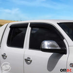 4x Windabweiser Regenabweiser für Fiat Fullback 2016-2020 Acryl Dunkel