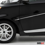 Seitentürleiste Türschutzleiste für Smart 450 1998-2007 Fortwo Chrom Stahl 4x