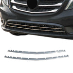 Kühlergrill Leisten Frontgrill für Mercedes Klasse W447 2014-2019 PreFL Chrom 2x