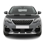 Haubenbra Steinschlagschutz Bonnet Bra für Peugeot 3008 2016-2024 Schwarz Halb