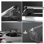 Dachträger Gepäckträger für Mercedes GLA X156 2013-2020 ABE Aluminium Grau