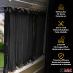 Gardinen Sonnenschutz für Ford Transit 1991-2000 L1 L2 Schwarz Doppelhecktür 10x