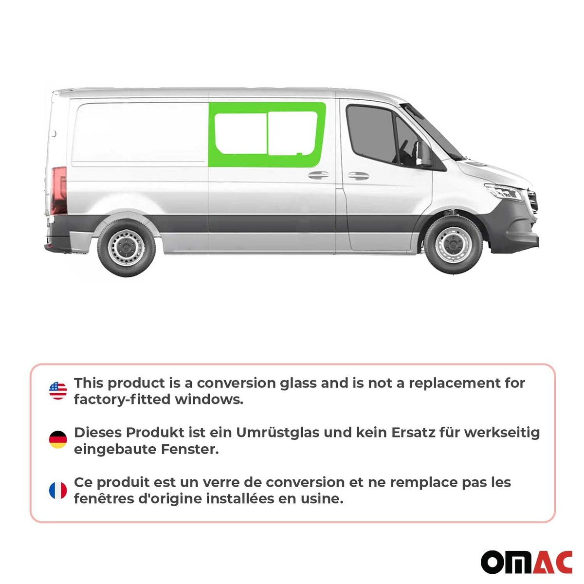 Schiebefenster Schiebetür für VW Crafter 2006-2017 Auto Fenster Rechts L2 L3 L4