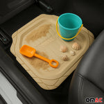 Fußmatten Automatten für Skoda Fabia 3D Passform Hoher Rand Universal Beige