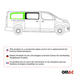 Seitenfenster Hinten Feststehend für Peugeot Expert Traveller 2016-26 Rechts L3