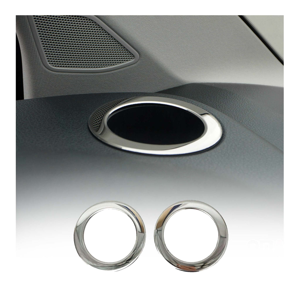 Getränkehalter Rahmen Cupholder für VW T6 T6.1 Transporter 2015-24 Chrom 2x