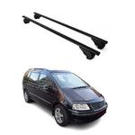 Dachträger Grundträger für VW Sharan 7M 1995-2010 75kg Stahl Schwarz 2 tlg