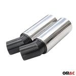 Auspuffblende Endrohr für VW Multivan T5 2003-2015 Edelstahl Chrom 2tlg