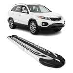 Trittbretter Seitenschweller Seitenbretter für Kia Sorento 2009-2013 Alu Grau