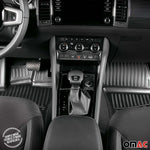 OMAC Gummimatten Fußmatten für BMW X6 E70 E71 E72 2007-2014 Automatte Schwarz 4x