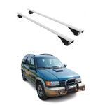 Dachträger Grundträger für Kia Sportage 1993-2010 75kg Stahl Silber 2 tlg