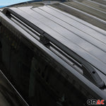 Dachreling Dachgepäckträger für Ford Connect 2002-2013 L2 Langer Alu Schwarz 2x