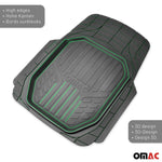 Fußmatten Gummimatten 3D Matte für Kia Stinger Gummi Universal Schwarz 4Tlg