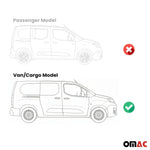 Trittbretter Seitenschweller für Fiat Doblo 2022-2026 Van L2 Alu Schwarz 2 tlg