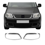 Scheinwerfer Leisten Scheinwerferblende für VW Caddy 2003-2010 Edelstahl 2tlg