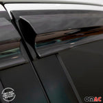 4x Windabweiser Regenabweiser für Kia Sorento 2009-2014 Acryl Dunkel