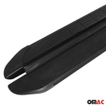Trittbretter Seitenschweller für Isuzu D-Max DoubleCab 2002-2012 Alu Schwarz 2x