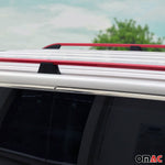 Dachreling für VW T5 T6 Transporter Multivan Caravelle 2003-24 L2 Langer Alu Rot