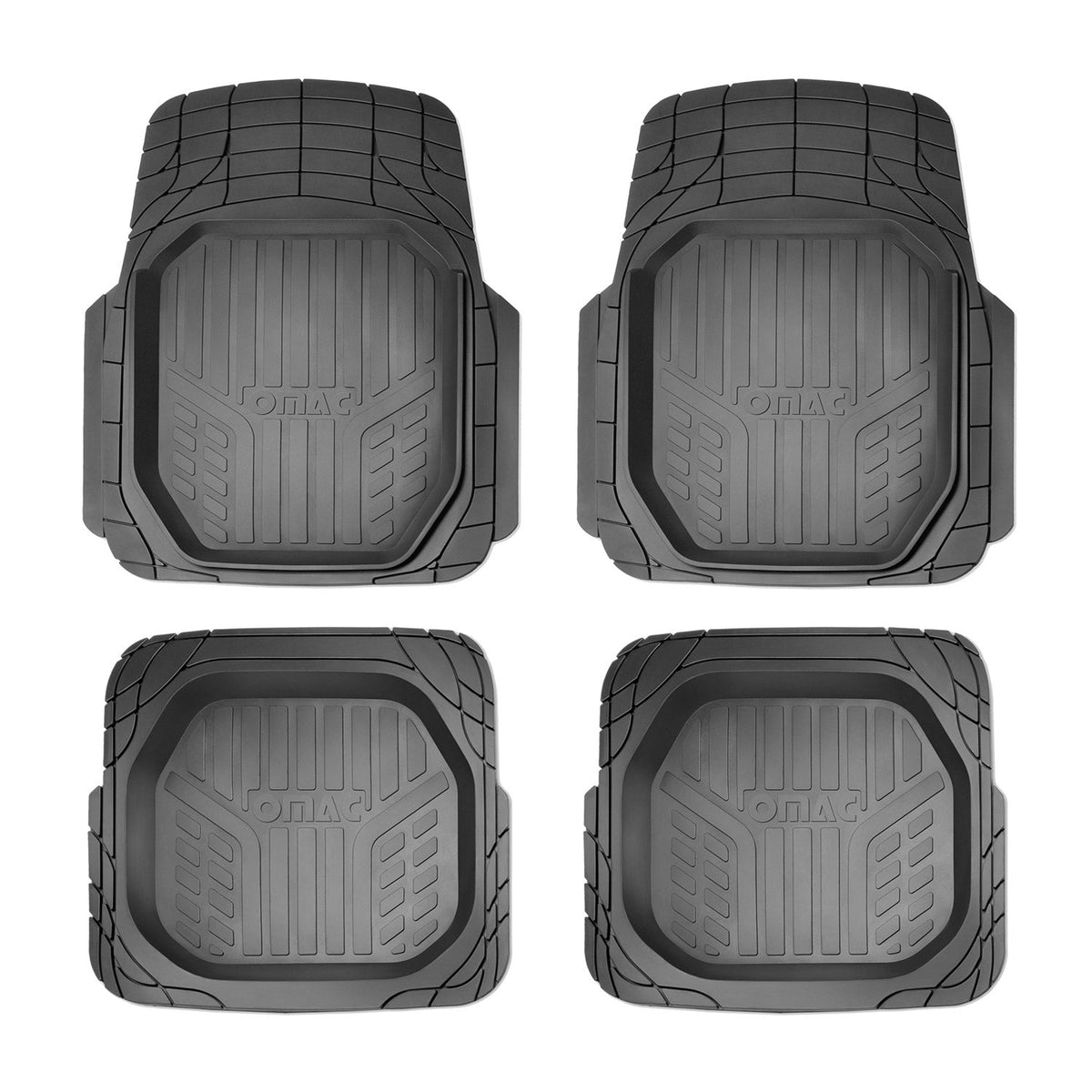 Fußmatten Gummimatten 3D Matte für Audi Q3 Gummi Universal Schwarz 4Tlg